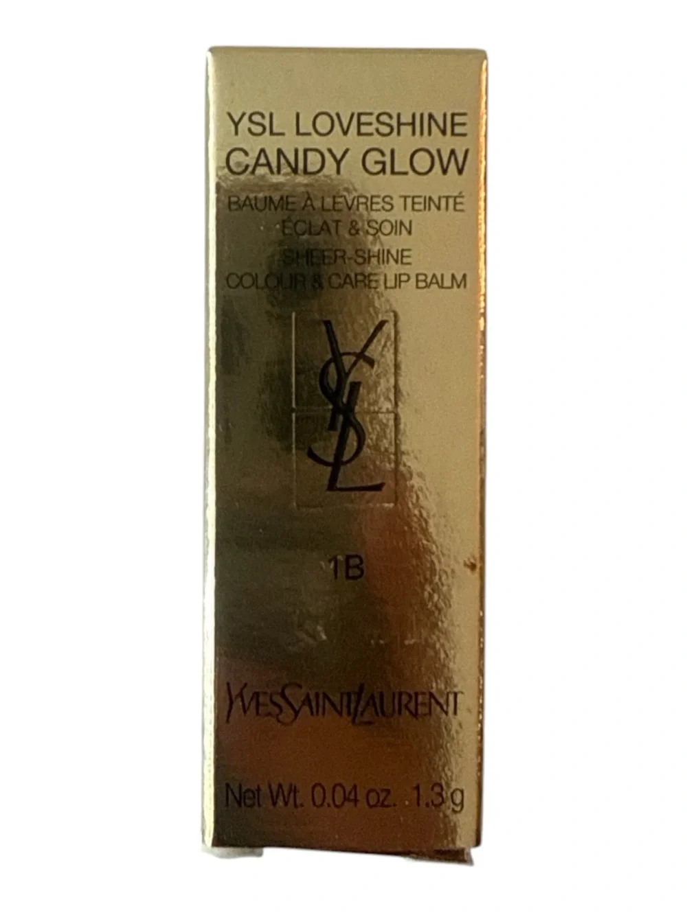 Yves Saint Laurent Loveshine Candy Glow Lip Balm in shade 1B Pink Sunrise NIB